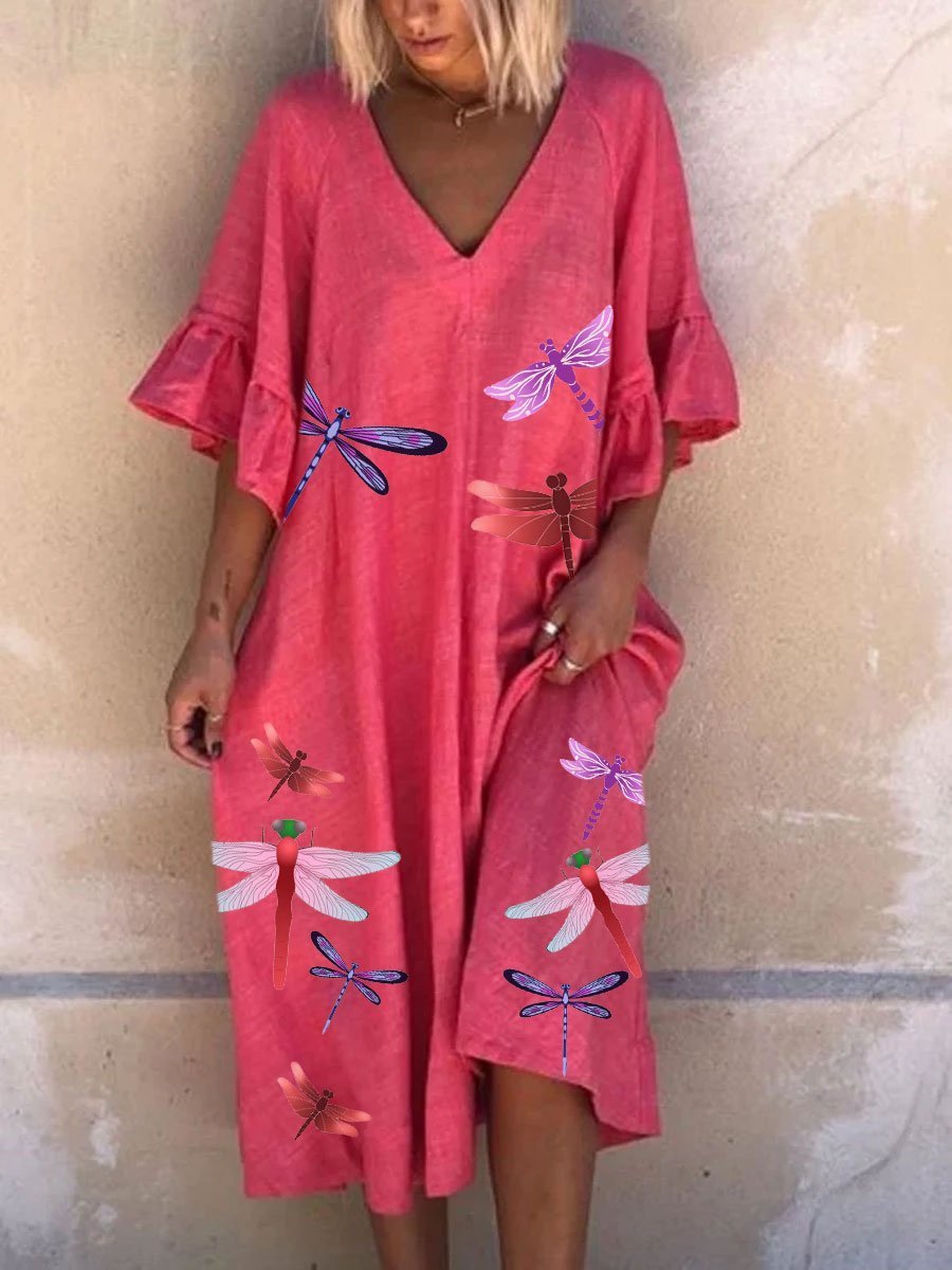Printed Loose Dress