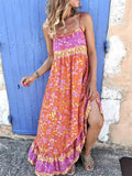 Ladies bohemian print dress