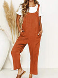 Button Strap Jumpsuit
