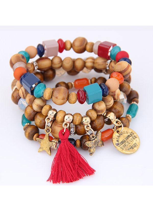 Lady Bohemian handmade butterfly beaded bracelet