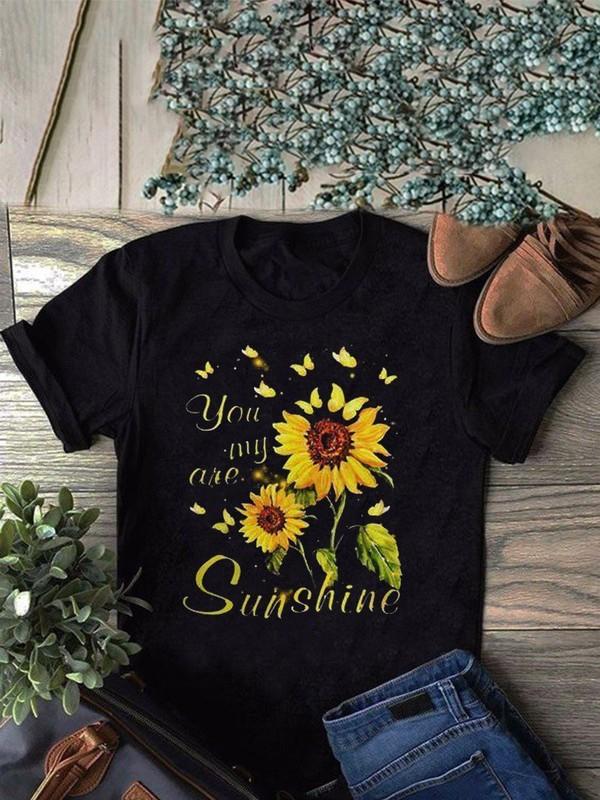 you my are printed short sleeve t-shirt