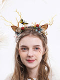 Antler Butterfly Flower Headband