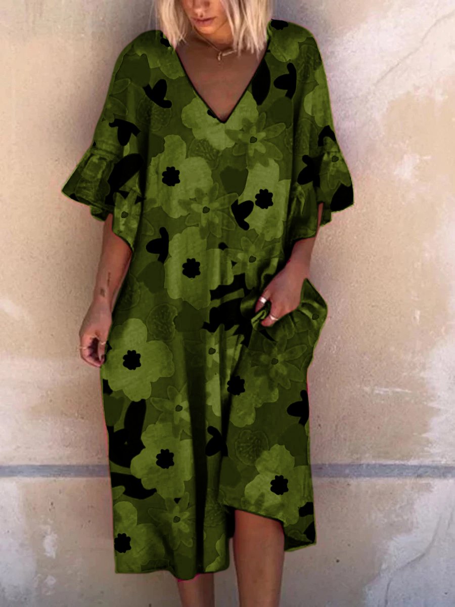Short Sleeve Loose Dress
