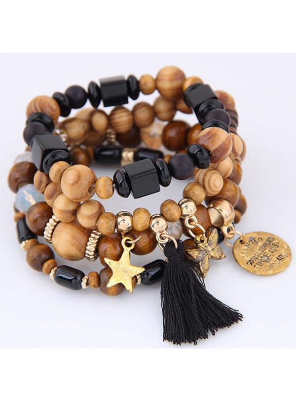 Lady Bohemian handmade butterfly beaded bracelet