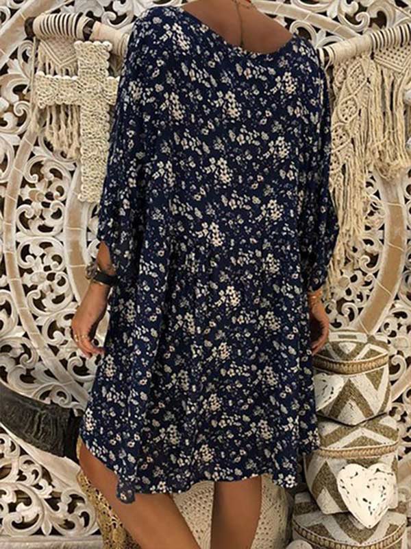 Women's loose V-neck dress