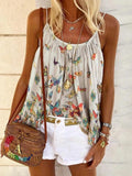 Women's fashion butterfly print camisole