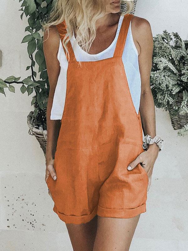 Women's casual cotton jumpsuit