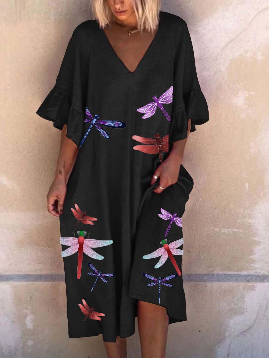 Printed Loose Dress