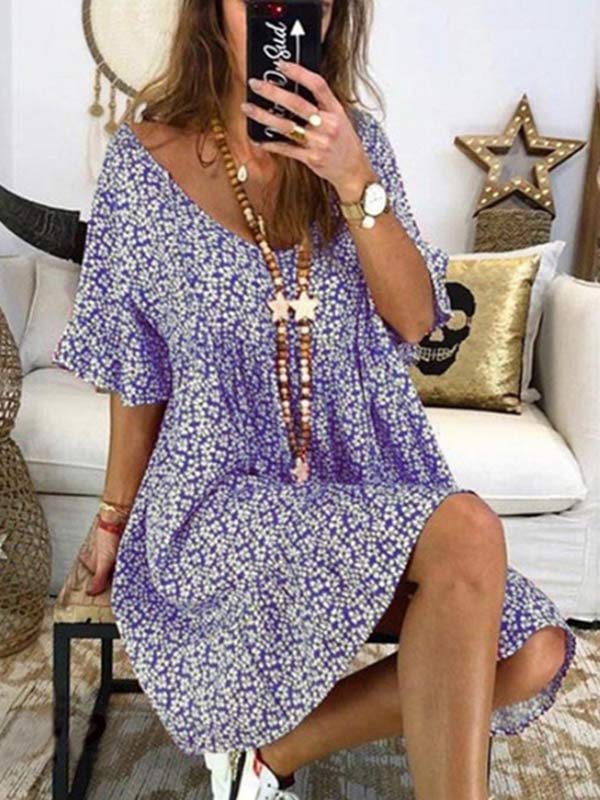 Women's Bohemian Print Dress