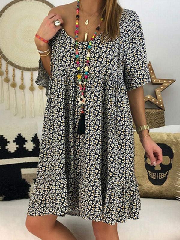 Women's Bohemian Print Dress