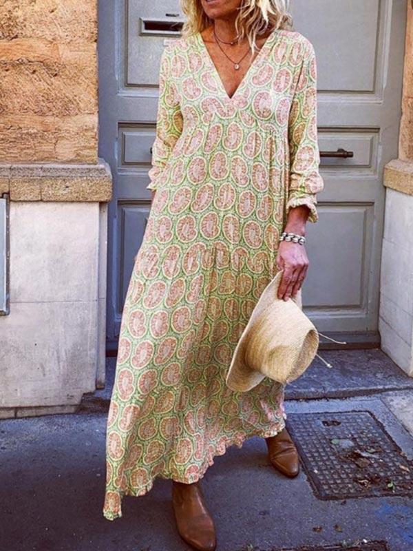 Women's casual print dress