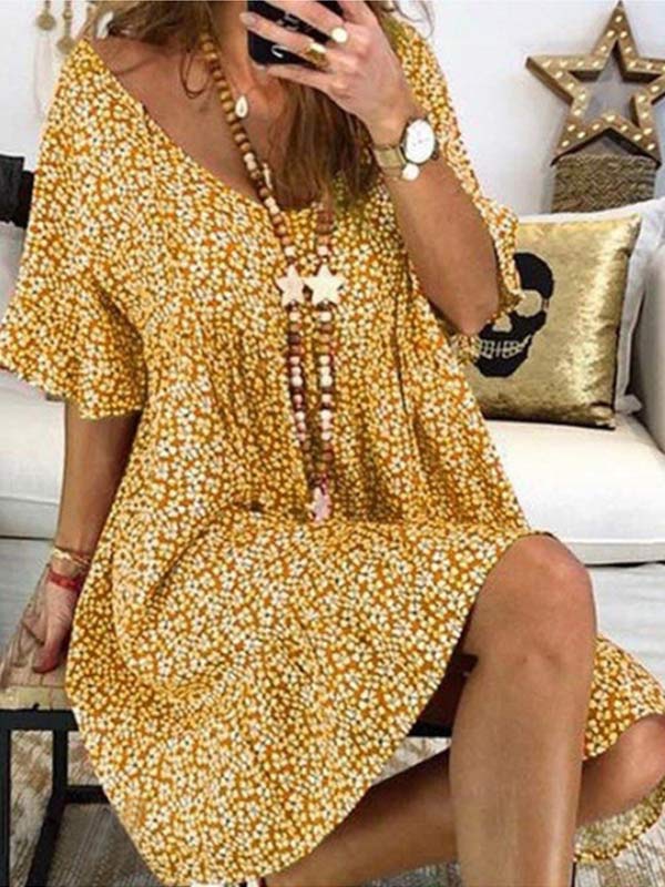Women's Bohemian Print Dress