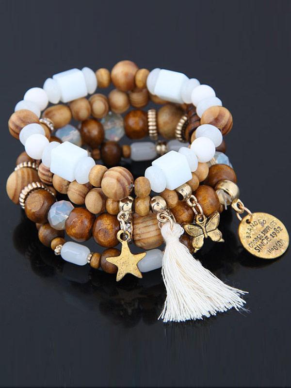 Lady Bohemian handmade butterfly beaded bracelet