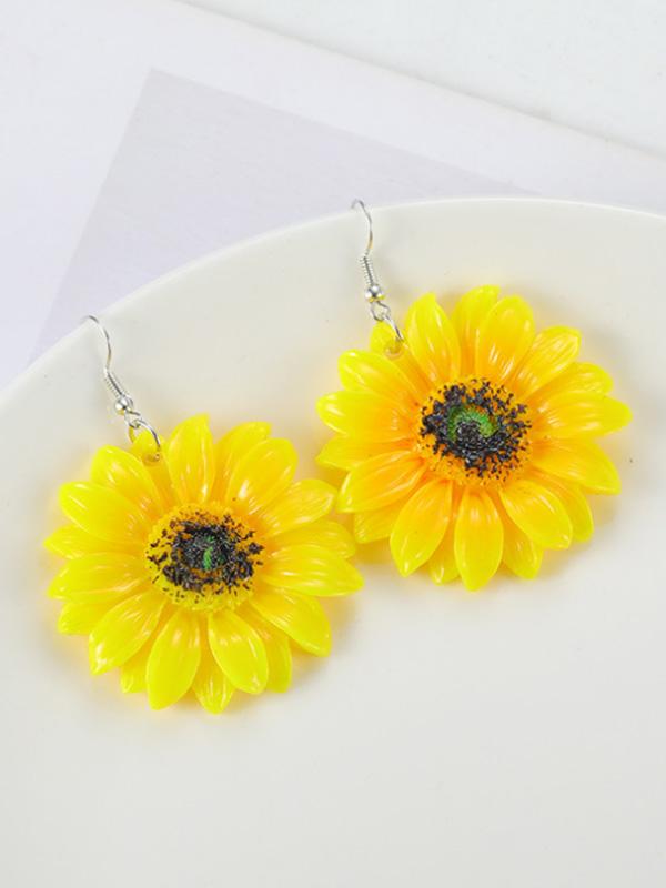 Women's Fashion Classic Sunflower Earrings