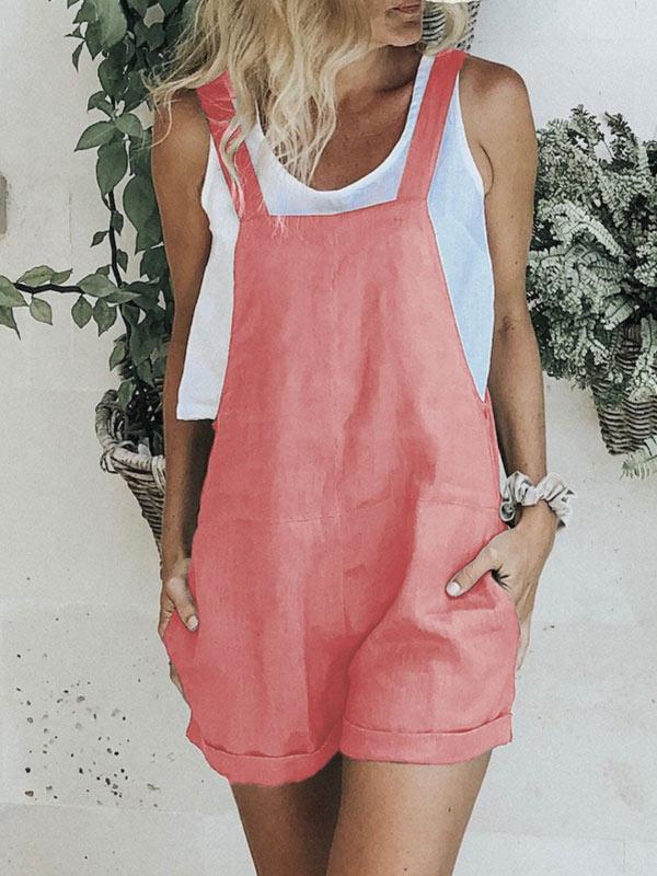 Women's casual cotton jumpsuit