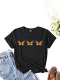 Butterfly fashion print T-shirt