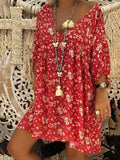 Women's loose V-neck dress