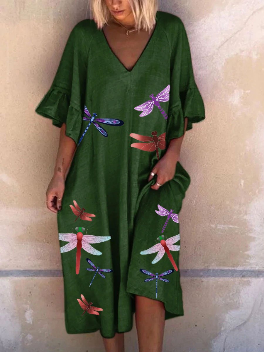 Printed Loose Dress