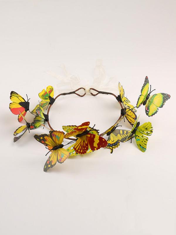 Lady Butterfly Garland Headband
