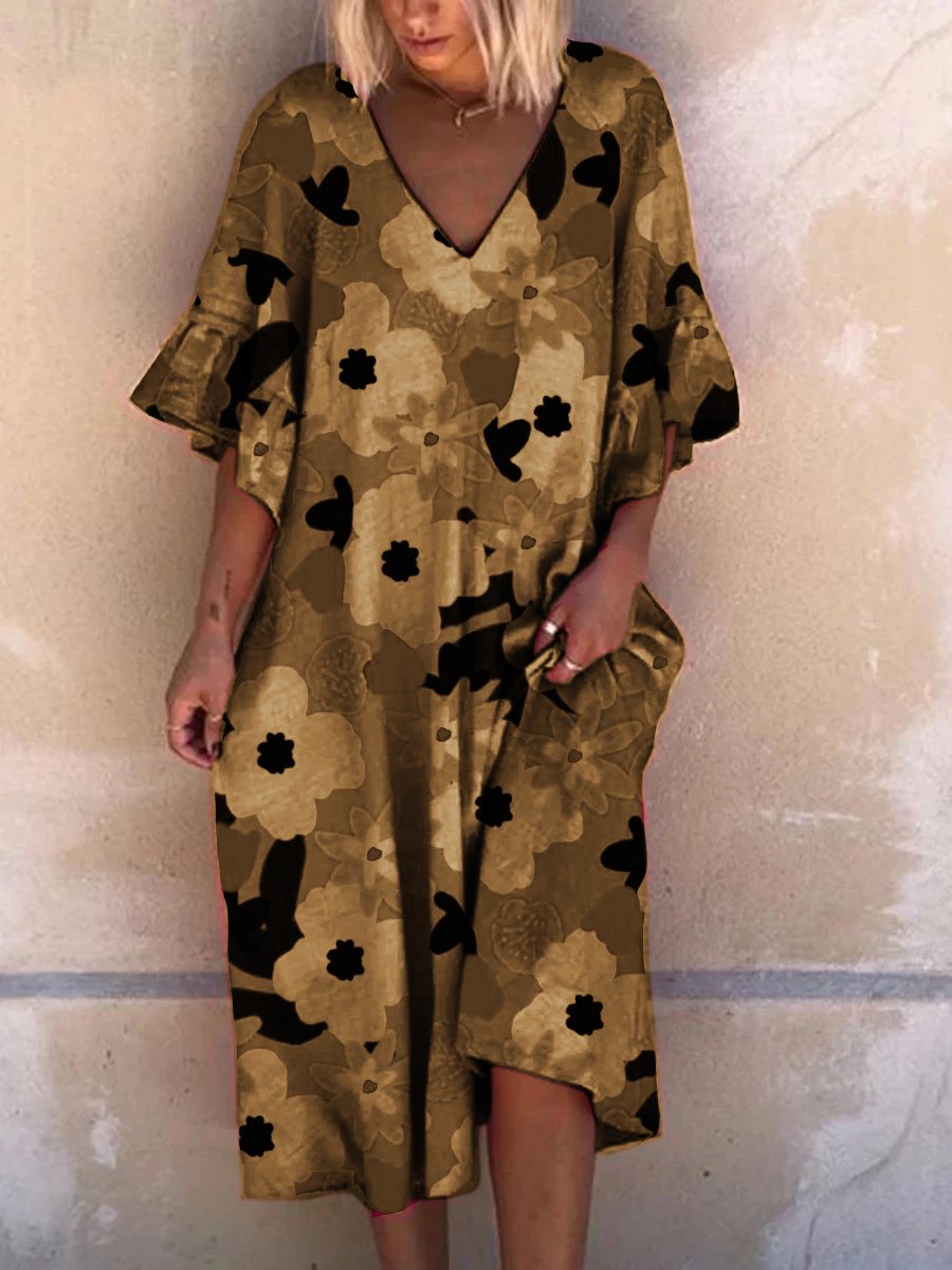 Short Sleeve Loose Dress