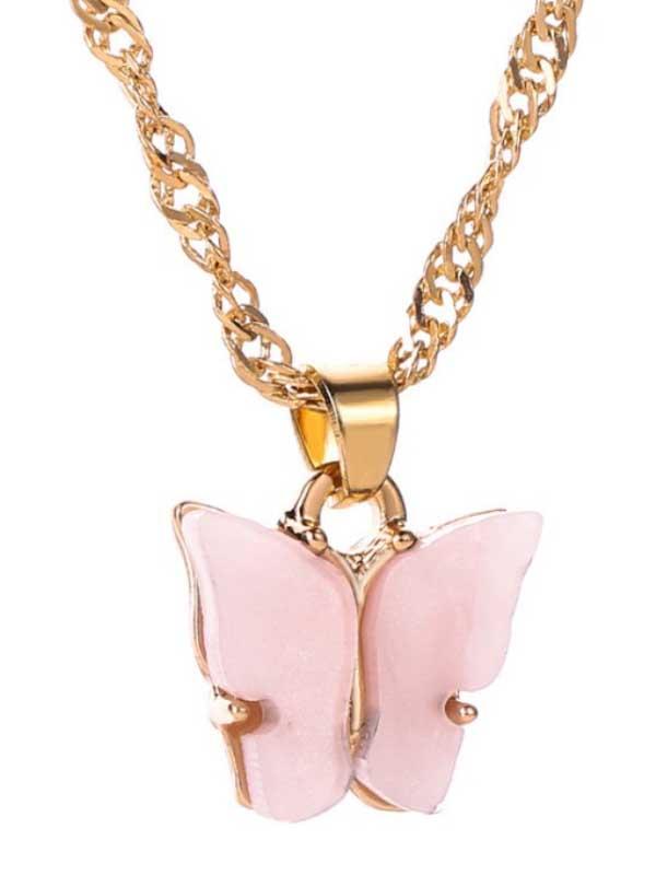Acrylic Butterfly Necklace