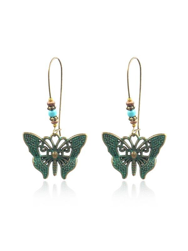 Women's Vintage Hollow Butterfly Earrings