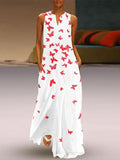 Women's Butterfly Printed Bohemian Dress