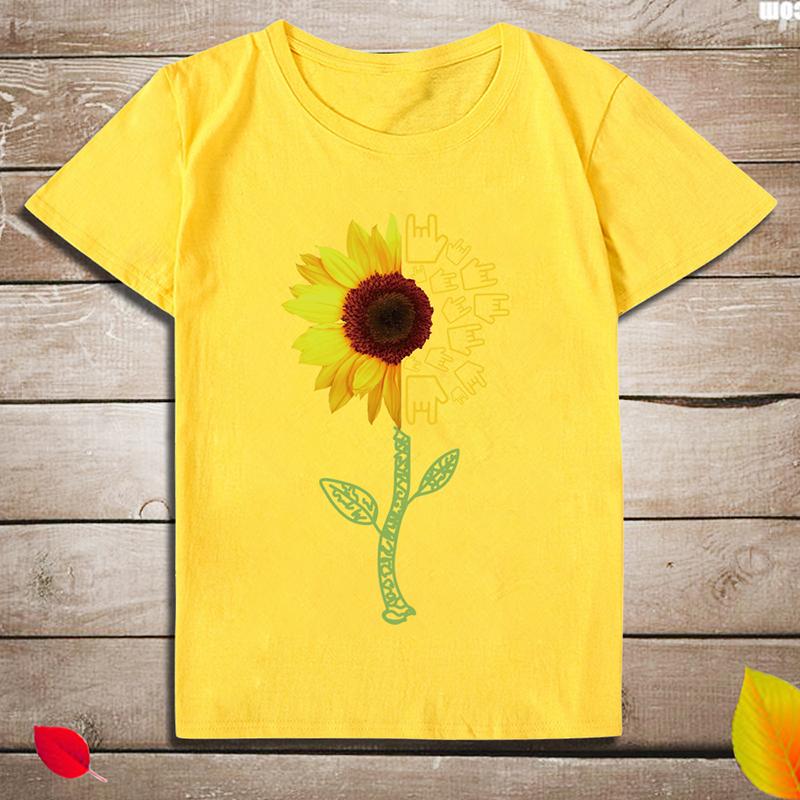Sunflower Printed Graphic Tee Shirts