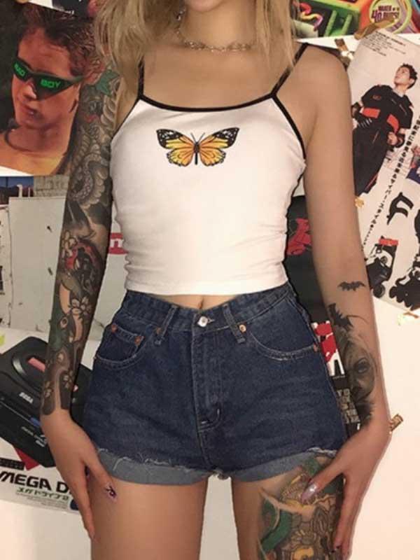 Butterfly print camisole