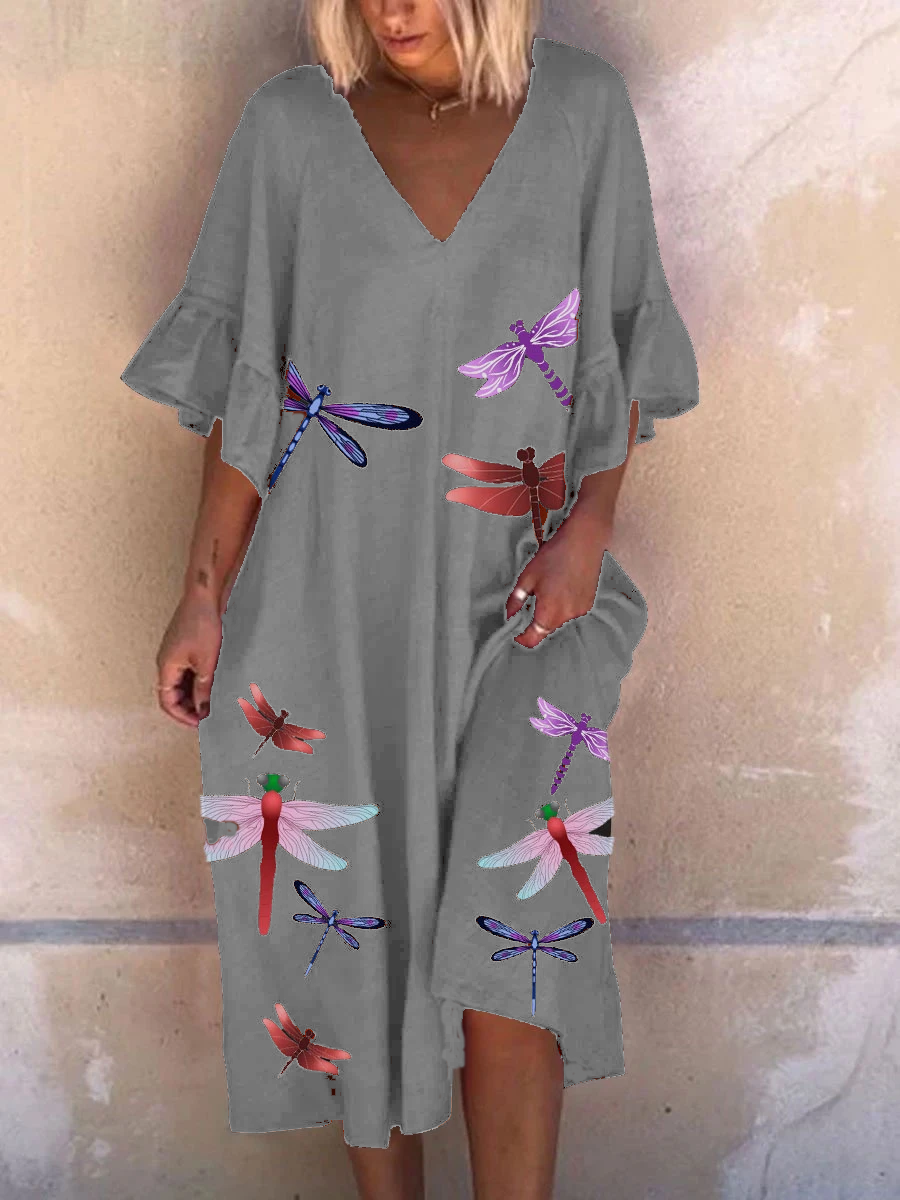 Printed Loose Dress
