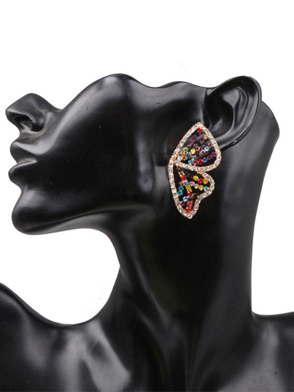 Lady Butterfly Wings Diamond Earrings