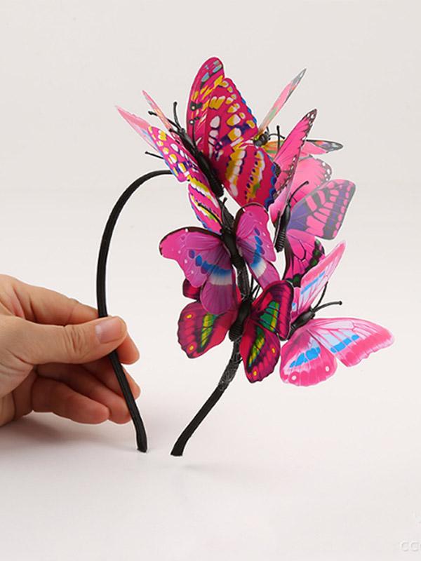 Color butterfly headband