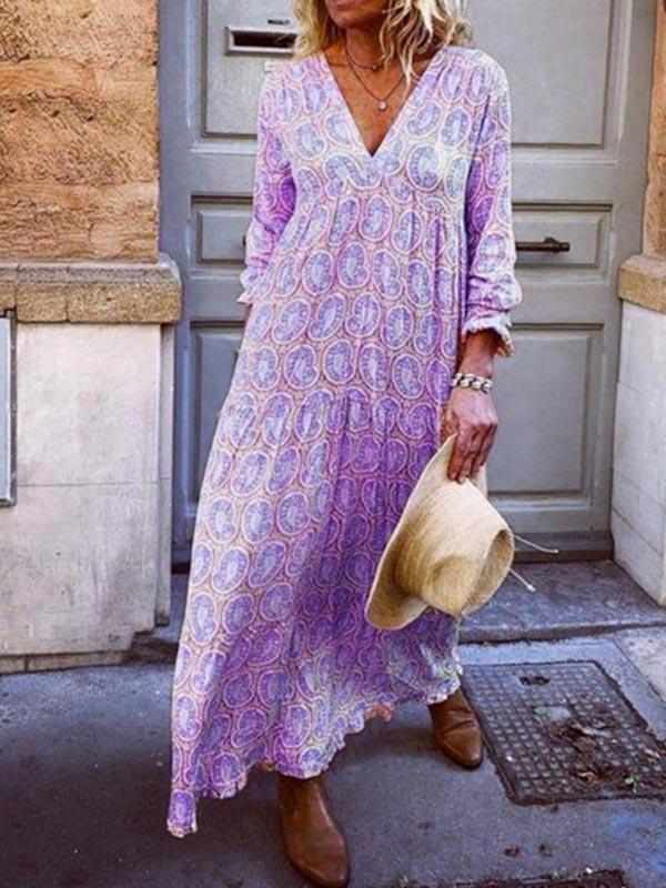 Women's casual print dress