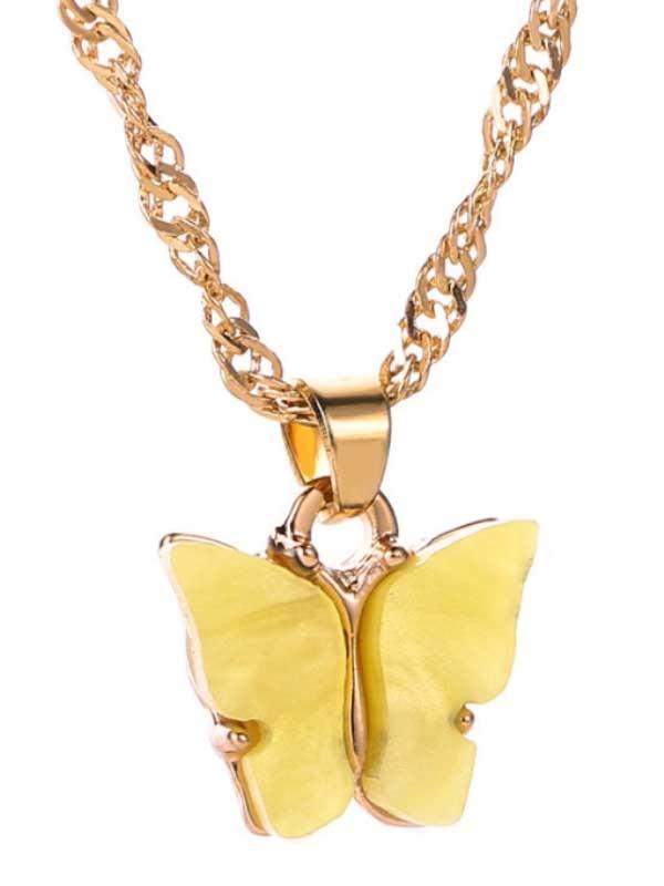Acrylic Butterfly Necklace