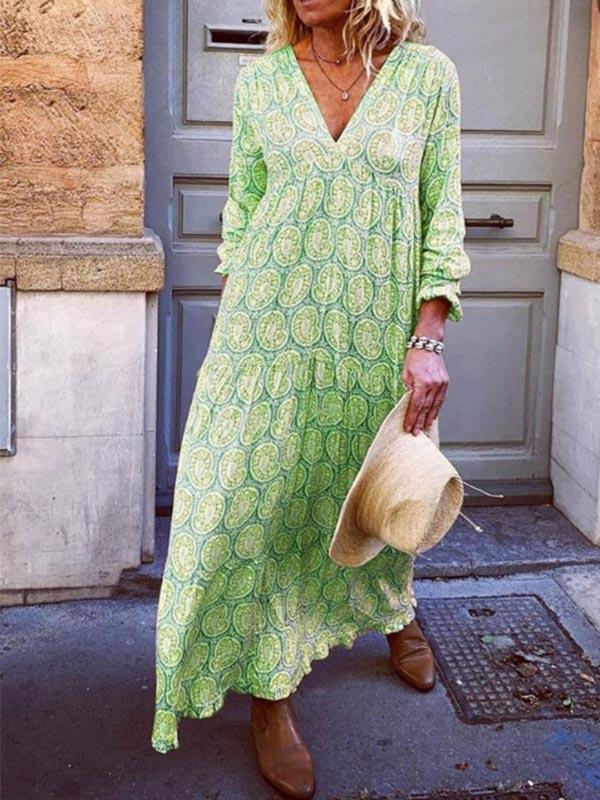 Women's casual print dress