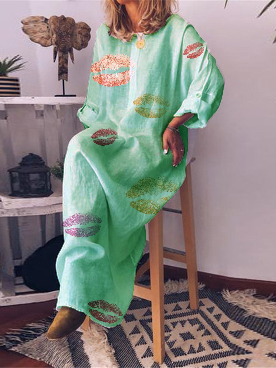 Printed Loose Dress