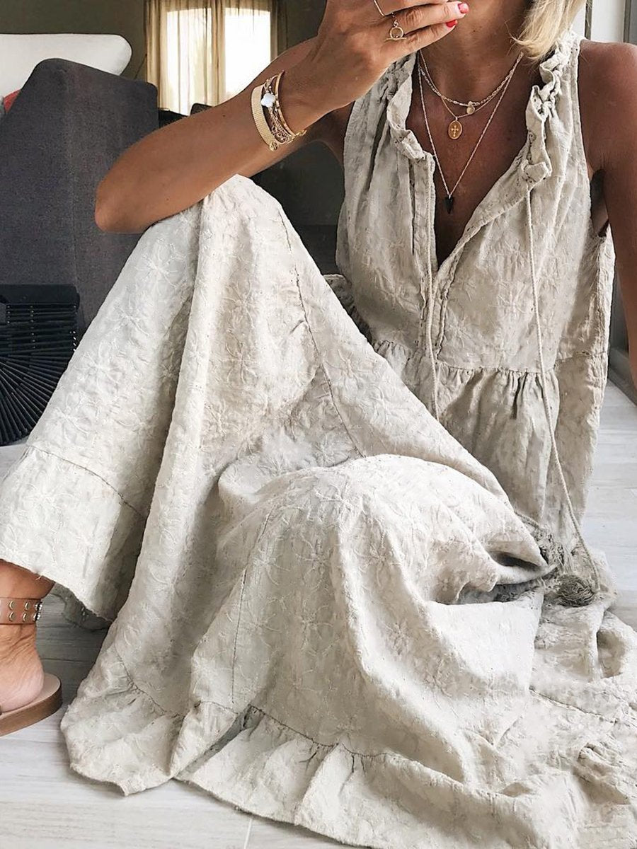 Solid Color Casual Dress 【🔥First 100pcs $30.99】