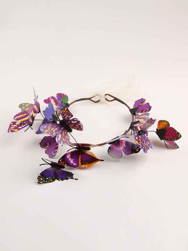 Lady Butterfly Garland Headband