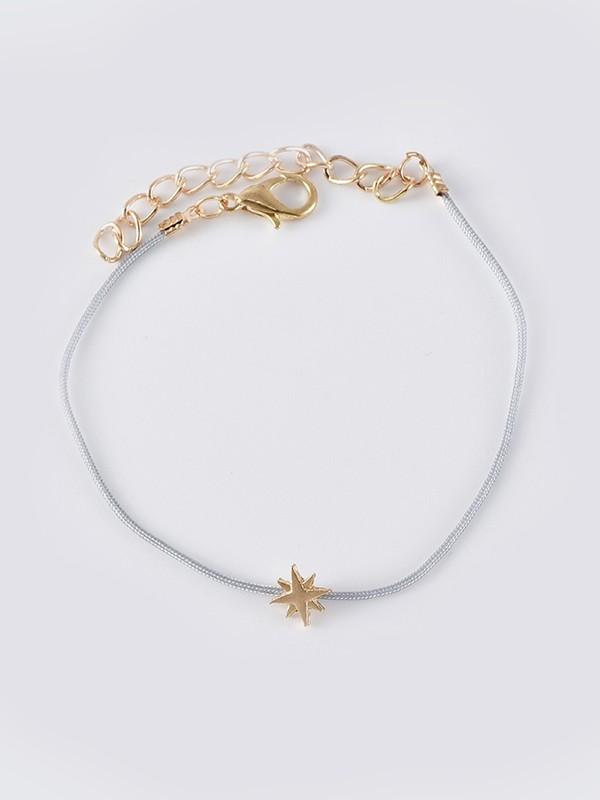 4 Piece Anklet Butterfly Shell Rhinestone