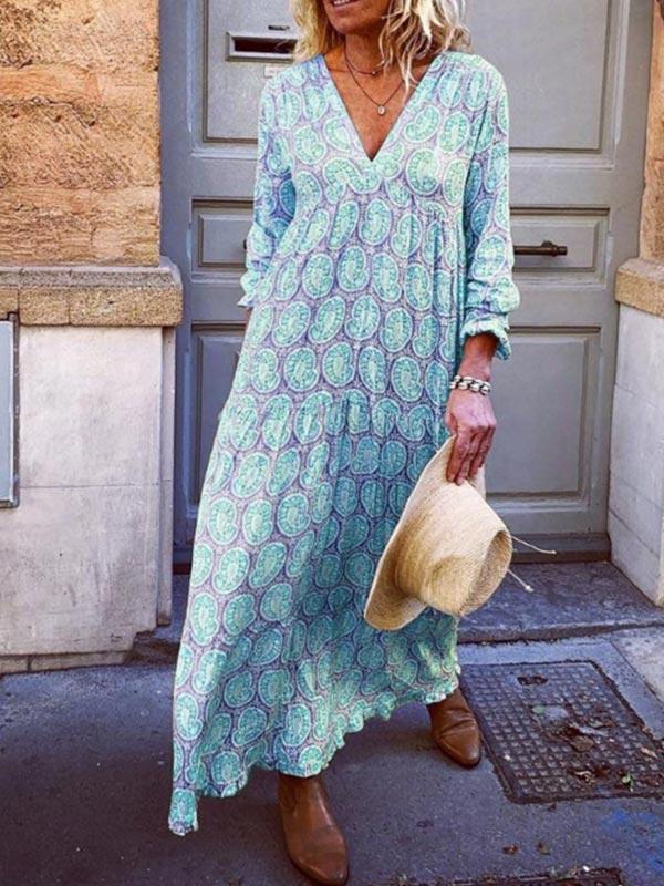 Women's casual print dress