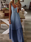 V-Neck Tie Dye Maxi Dress